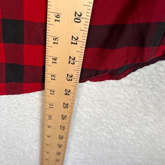 Burberry Brit Shirt Womens Size XS Red Check Plaid Classic Preppy Designer Top - Picture 5 of 6